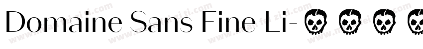 Domaine Sans Fine Li字体转换